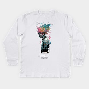 Manga Core x Deep Quotes, I Wish I Could Tell You Kids Long Sleeve T-Shirt